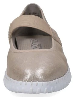 Caprice Leder-Spangenballerinas "Sylvia" In Gold -Outdoor Schritt Geschaft caprice leder spangenballerinas sylvia in gold 3