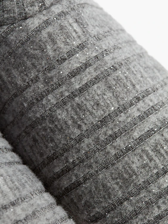 Hausschuh Grau 7 Hausschuh Grau – Bild 5