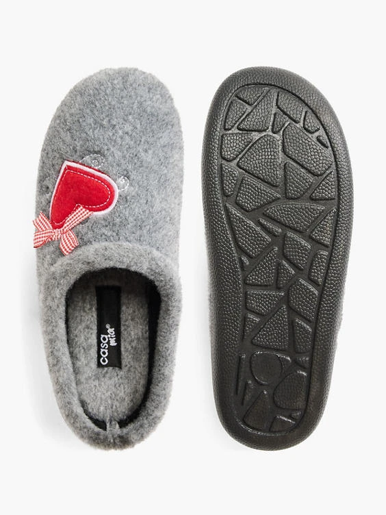 Pantoffel Grau 5 Pantoffel Grau – Bild 3