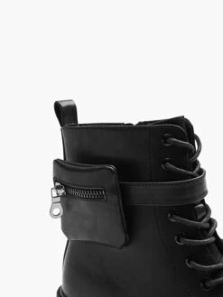 Catwalk Schnürboots Schwarz -Outdoor Schritt Geschaft catwalk schnurboots schwarz 4