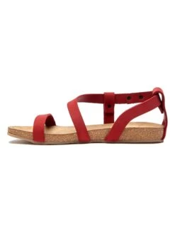 Leder-Sandalen In Rot 8 Leder-Sandalen In Rot -Outdoor Schritt Geschaft comfortfusse leder sandalen in rot 2