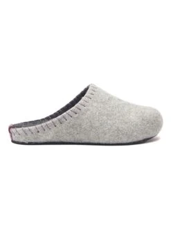 Woll-Hausschuhe In Grau -Outdoor Schritt Geschaft comfortfusse woll hausschuhe in grau 3
