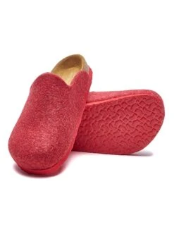 Woll-Hausschuhe In Rot 8 Woll-Hausschuhe In Rot -Outdoor Schritt Geschaft comfortfusse woll hausschuhe in rot 2