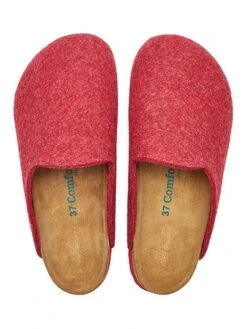 Woll-Hausschuhe In Rot 9 Woll-Hausschuhe In Rot -Outdoor Schritt Geschaft comfortfusse woll hausschuhe in rot 3