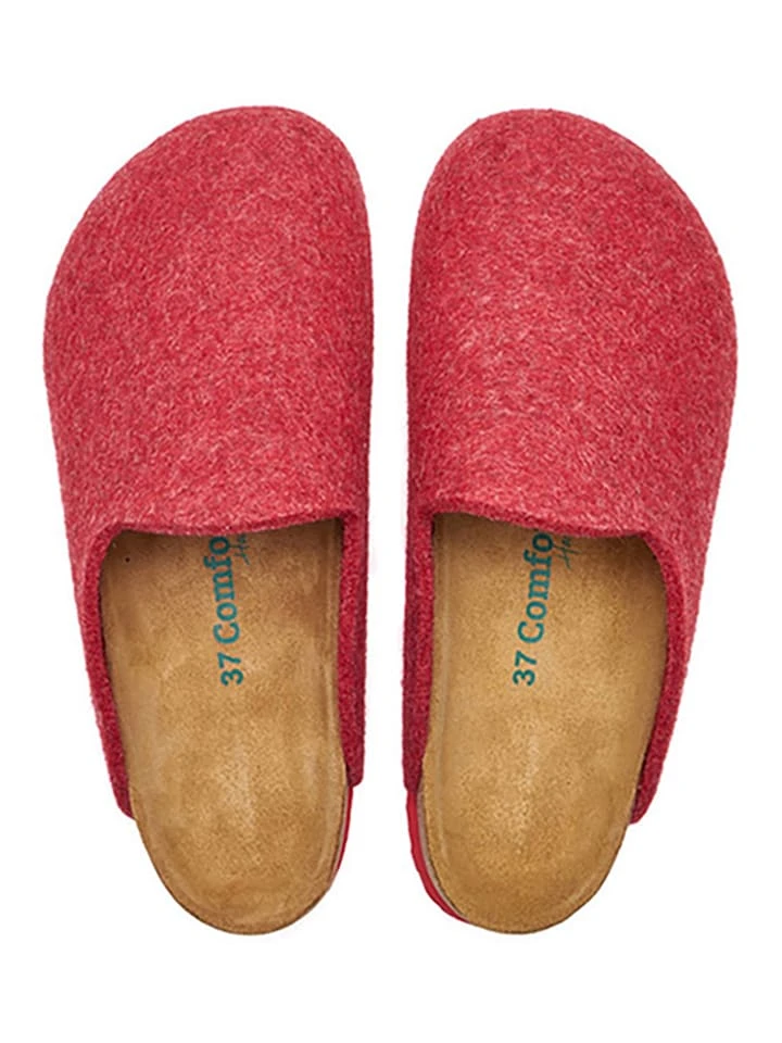 Woll-Hausschuhe In Rot 6 Woll-Hausschuhe In Rot – Bild 4