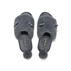 Hausschuh "bunny*slide" In Schwarz