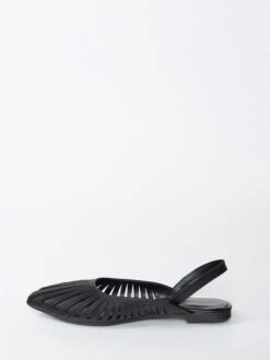 Fox Sling-Ballerinas In Schwarz -Outdoor Schritt Geschaft fox sling ballerinas in schwarz 2