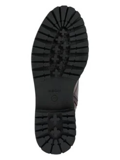 Geox Leder-Boots "Iridea" In Bordeaux/ Schwarz -Outdoor Schritt Geschaft geox leder boots iridea in bordeaux schwarz 5