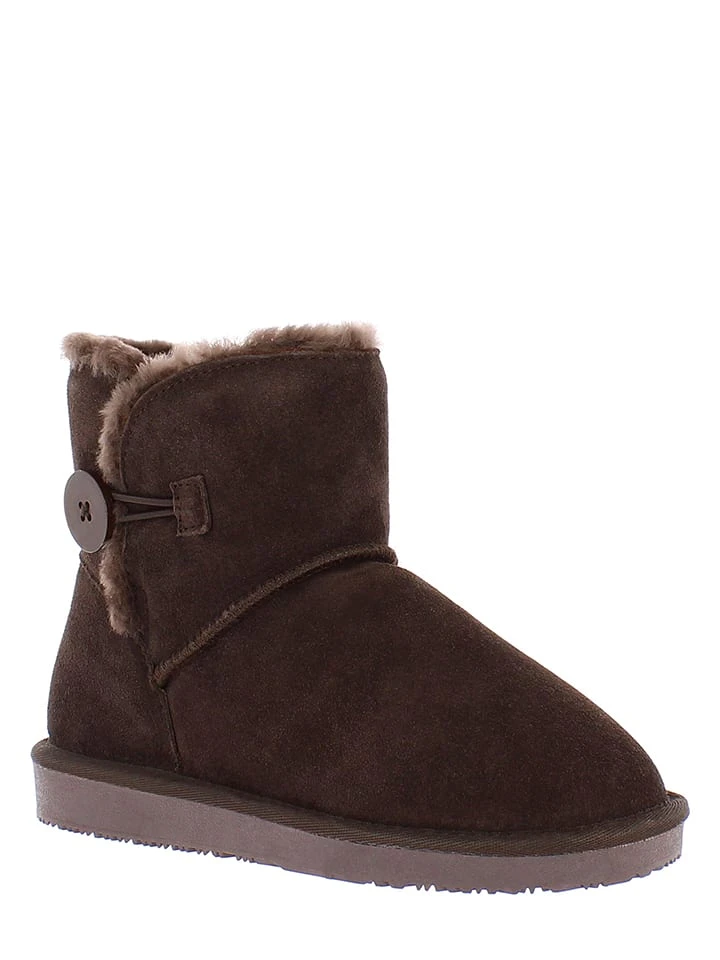 Leder-Winterboots "Crestone" In Dunkelbraun 3 Leder-Winterboots "Crestone" In Dunkelbraun