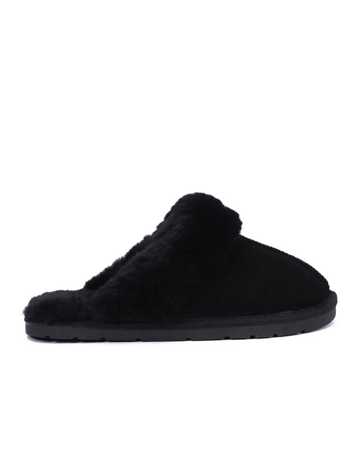 Schaffell-Hausschuhe "Emeline" In Schwarz 10 Schaffell-Hausschuhe "Emeline" In Schwarz – Bild 8