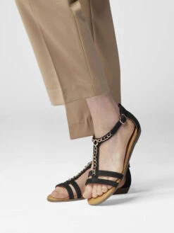 Sandale Schwarz -Outdoor Schritt Geschaft graceland sandale schwarz 6