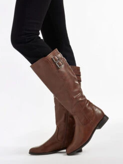 Weitschaftstiefel Cognac -Outdoor Schritt Geschaft graceland weitschaftstiefel cognac 6