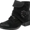 J&F Biker Boots Mit Riemchendetail -Outdoor Schritt Geschaft jolana and fenena jandf biker boots mit riemchendetail