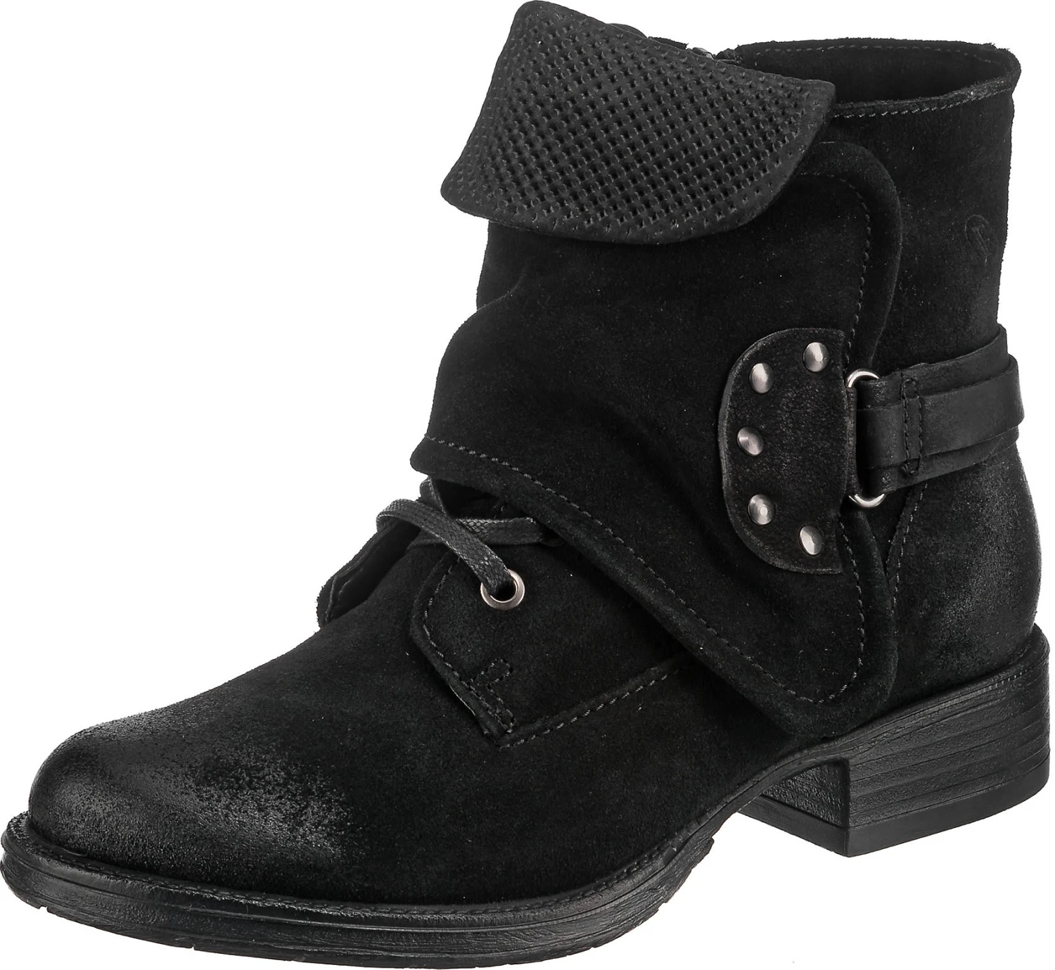J&F Biker Boots Mit Riemchendetail 3 J&F Biker Boots Mit Riemchendetail
