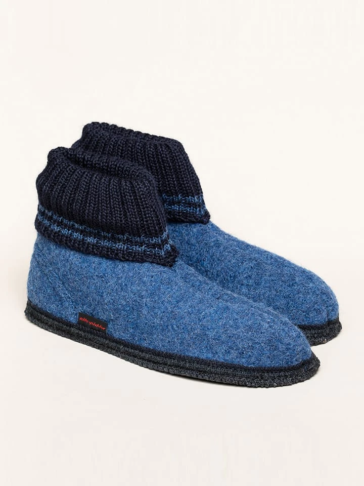 Hüttenschuhe "Kauns" In Blau 3 Hüttenschuhe "Kauns" In Blau