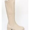 Stiefel In Creme -Outdoor Schritt Geschaft la bottine souriante stiefel in creme
