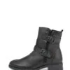 Leder-Boots In Schwarz -Outdoor Schritt Geschaft lab78 leder boots in schwarz