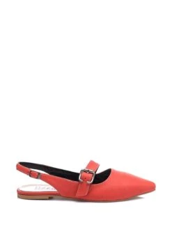Leder-Ballerinas In Rot