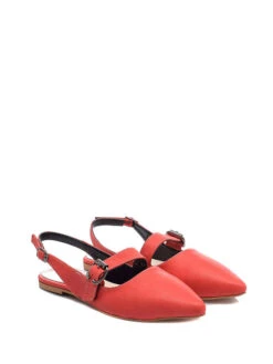 Leder-Ballerinas In Rot -Outdoor Schritt Geschaft lizza shoes leder ballerinas in rot 3