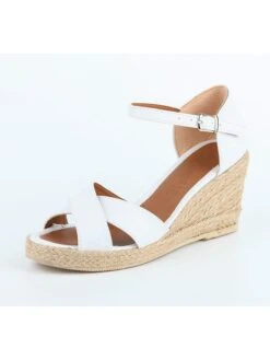 Keilsandaletten In Weiß