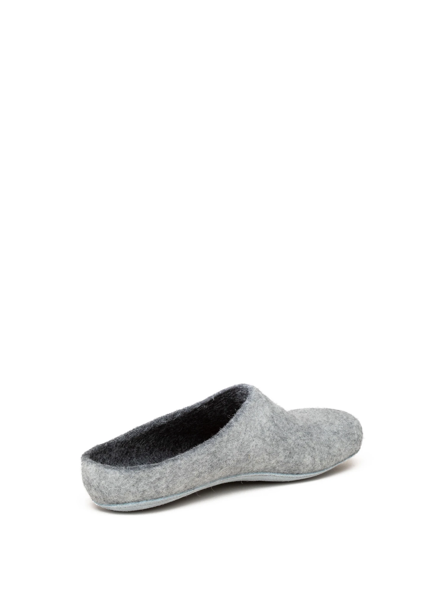 Filzpantoffel In Hellgrau 6 Filzpantoffel In Hellgrau – Bild 4