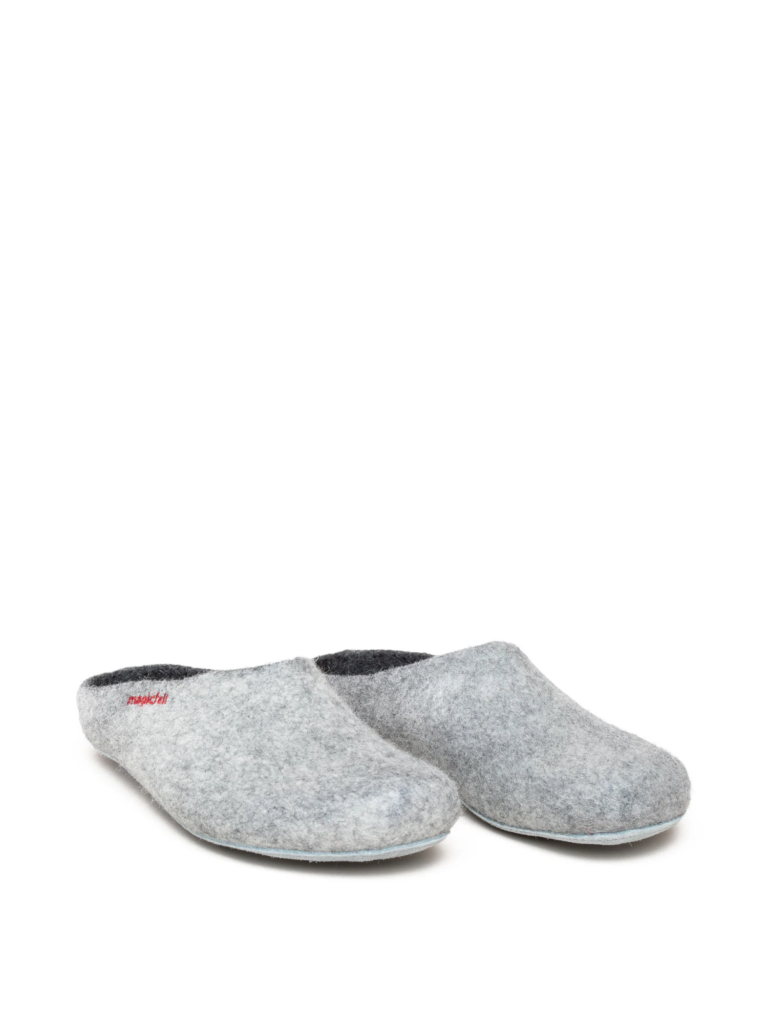Filzpantoffel In Hellgrau 7 Filzpantoffel In Hellgrau – Bild 5