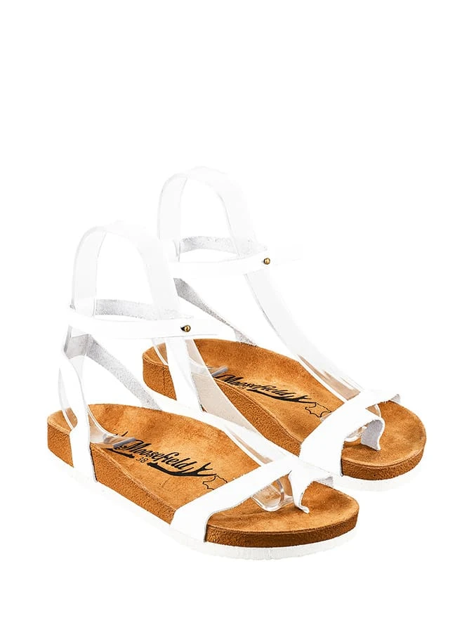 Leder-Sandalen In Weiß 5 Leder-Sandalen In Weiß – Bild 3