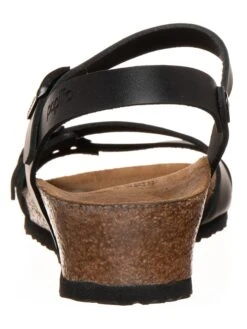 Leder-Keilsandaletten "Lana" In Schwarz - Weite S -Outdoor Schritt Geschaft papillio leder keilsandaletten lana in schwarz weite s 2