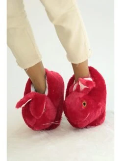 Hausschuhe In Rot -Outdoor Schritt Geschaft pinqity hausschuhe in rot 4