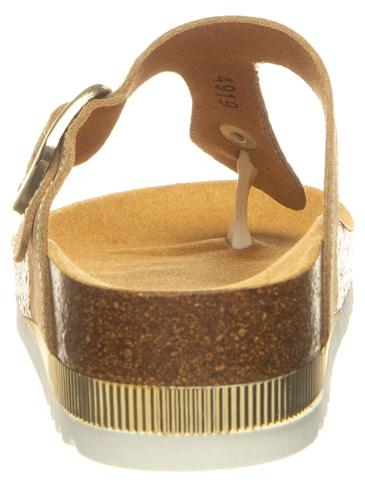 Scholl Leder-Zehentrenner "Ilary" In Beige 5 Scholl Leder-Zehentrenner "Ilary" In Beige – Bild 3