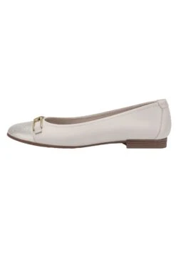 Tamaris Ballerinas Creme -Outdoor Schritt Geschaft tamaris ballerinas creme 2