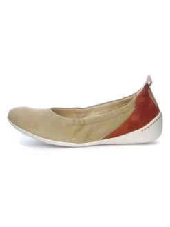 Think! Leder-Ballerinas "Cugal" In Beige