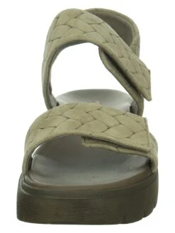 Think! Leder-Sandalen "Sing" In Khaki -Outdoor Schritt Geschaft think leder sandalen sing in khaki 2
