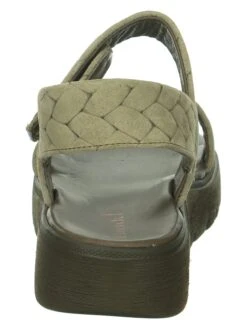 Think! Leder-Sandalen "Sing" In Khaki -Outdoor Schritt Geschaft think leder sandalen sing in khaki 6