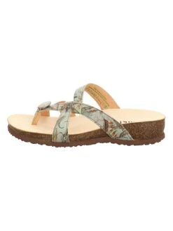 Think! Leder-Zehentrenner "Julia" In Bunt