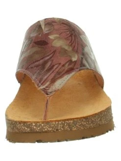 Think! Leder-Zehentrenner "Koak" In Hellbraun/ Bunt -Outdoor Schritt Geschaft think leder zehentrenner koak in hellbraun bunt 2