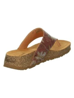 Think! Leder-Zehentrenner "Koak" In Hellbraun/ Bunt -Outdoor Schritt Geschaft think leder zehentrenner koak in hellbraun bunt 5