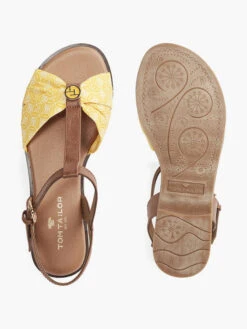 Tom Tailor Sandale Braun -Outdoor Schritt Geschaft tom tailor sandale braun 2