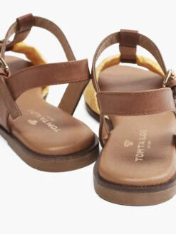 Tom Tailor Sandale Braun -Outdoor Schritt Geschaft tom tailor sandale braun 3