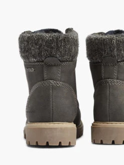 Tom Tailor Schnürboots Grau -Outdoor Schritt Geschaft tom tailor schnurboots grau 3