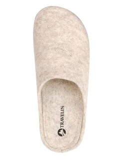 Hausschuhe "At Home" In Beige -Outdoor Schritt Geschaft travelin hausschuhe at home in beige 3