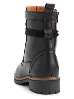 Leder-Boots "Kvinlog" In Schwarz -Outdoor Schritt Geschaft travelin leder boots kvinlog in schwarz 7