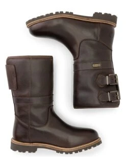 Leder-Boots "Yukon" In Braun -Outdoor Schritt Geschaft travelin leder boots yukon in braun 4