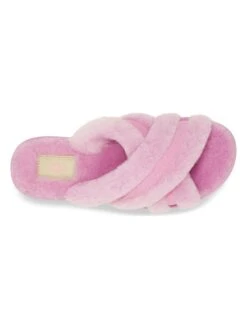 Ugg Lammfell-Hausschuhe "Scuffita" In Lila -Outdoor Schritt Geschaft ugg lammfell hausschuhe scuffita in lila 2