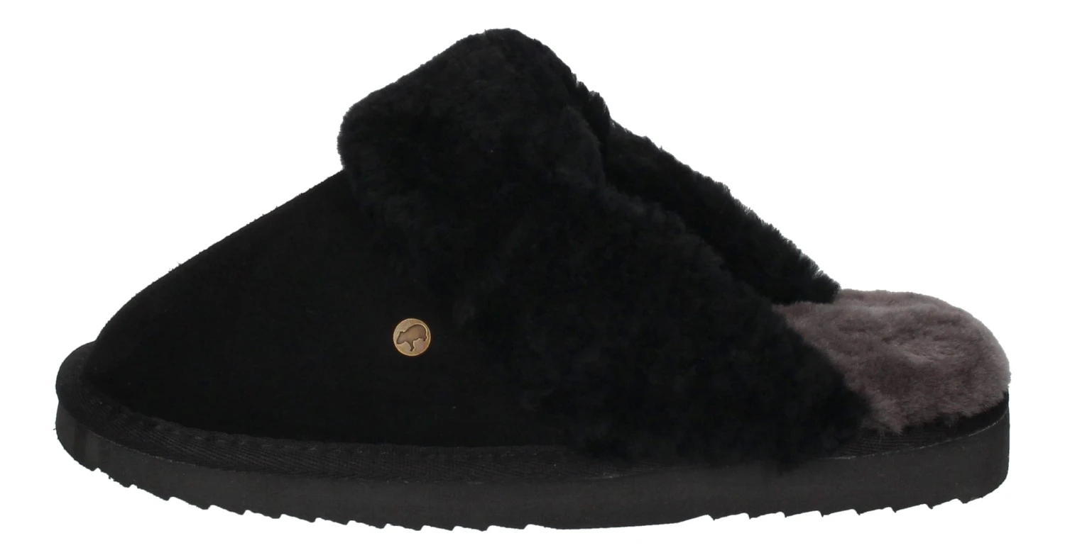 Warmbat Hausschuhe Flurry Suede In Schwarz 4 Warmbat Hausschuhe Flurry Suede In Schwarz – Bild 2