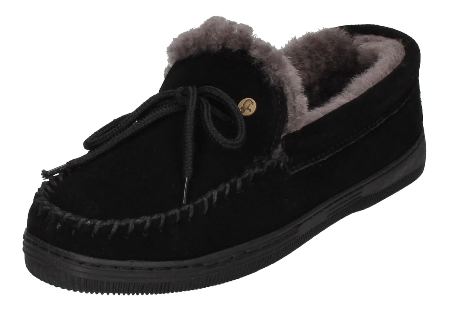 Warmbat Hausschuhe Koala Suede In Schwarz 3 Warmbat Hausschuhe Koala Suede In Schwarz