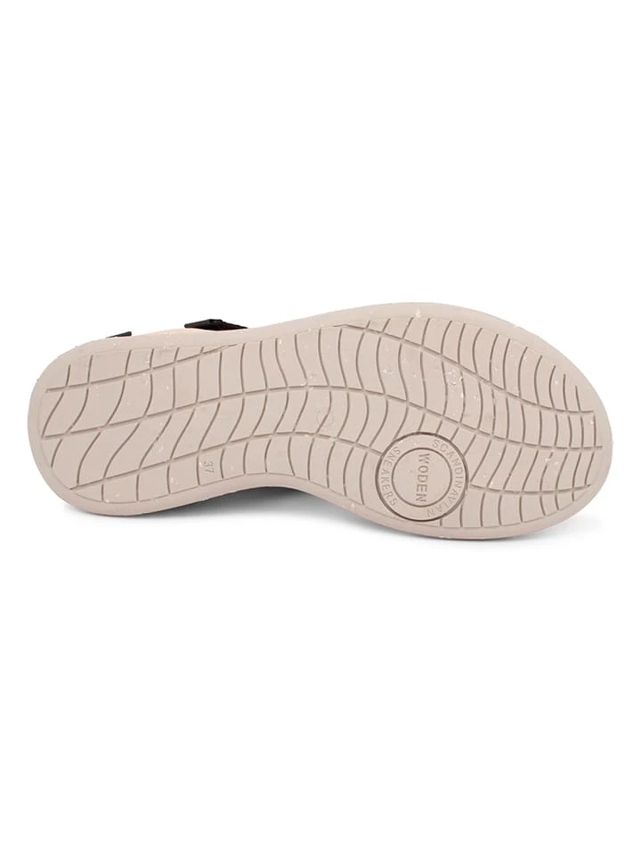 Woden Sandalen "Emilie" In Beige/ Schwarz 7 Woden Sandalen "Emilie" In Beige/ Schwarz – Bild 5