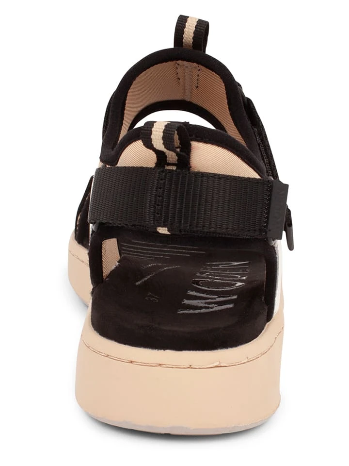 Woden Sandalen "Emilie" In Beige/ Schwarz 8 Woden Sandalen "Emilie" In Beige/ Schwarz – Bild 6